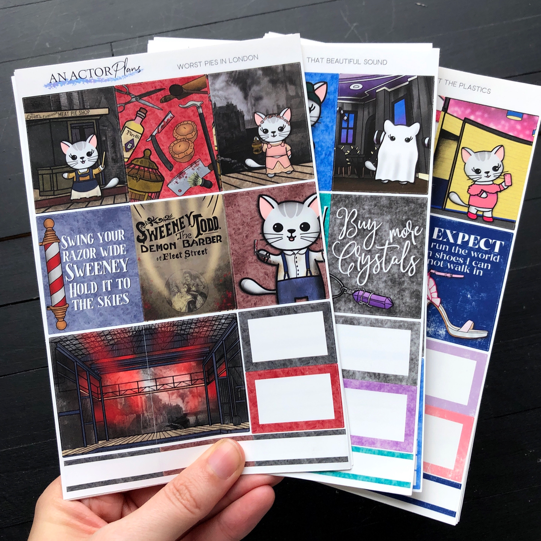 Planner weekly sticker kits collection