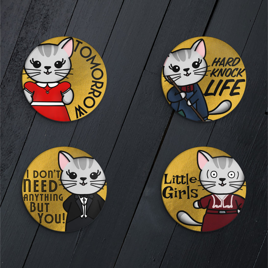Little Orphan Mabel // Mabel // Pin Back Button Set