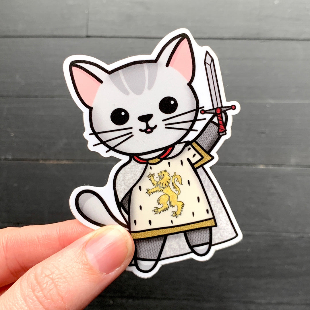 Cat-alot // Lancelot // Mabel // Die Cut Sticker