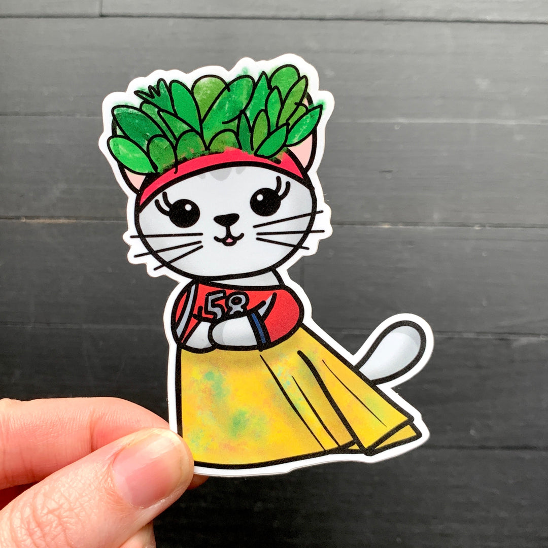 Once on this Cat Tree // Asaka // Mabel // Die Cut Sticker