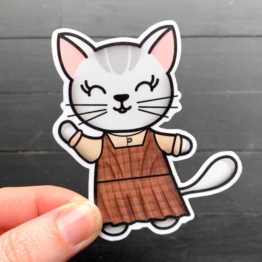 The Sound of Meowing // Maria // Mabel // Die Cut Sticker