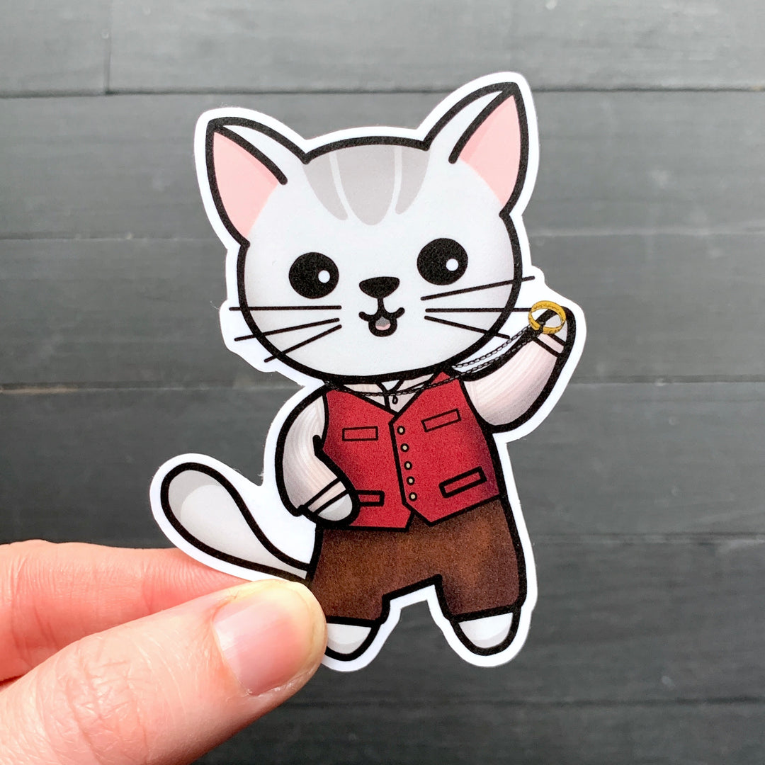 Lord of the Cat Toys // Mabel // Die Cut Sticker