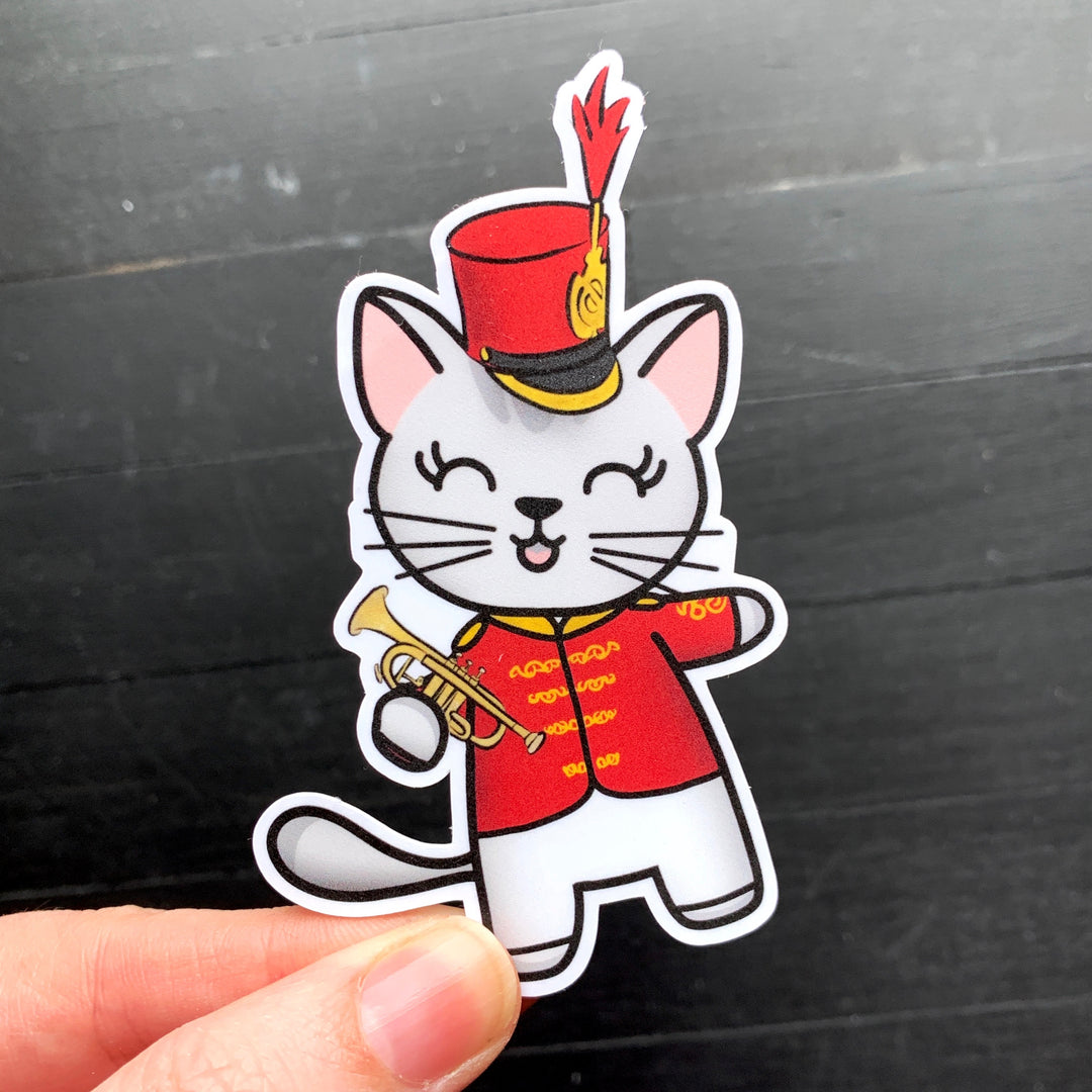 The Music Cat // Mabel // Die Cut Sticker