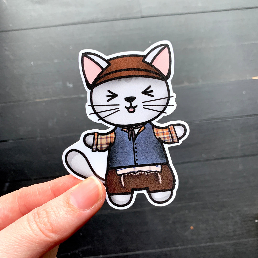 Kitten on the Roof // Tevye // Mabel // Die Cut Sticker