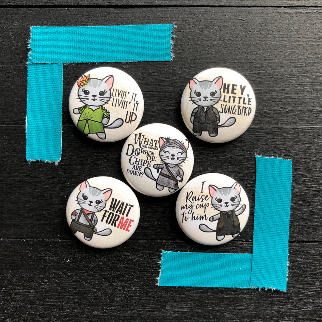 Mabeltown // Mabel // Pin Back Button Set