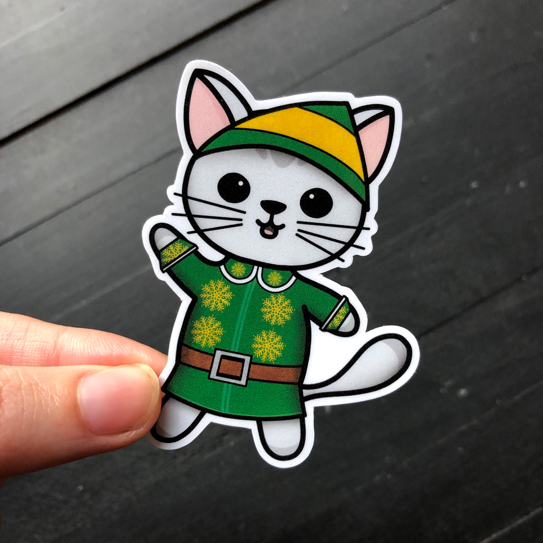 Elf // Buddy // Mabel // Die Cut Sticker