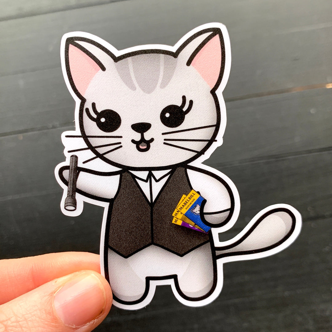 Usher // Mabel // Die Cut Sticker
