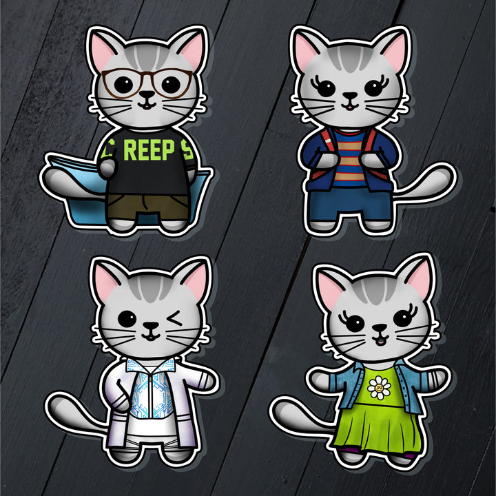 Be Meow Chill // Mabel // Die Cut Sticker Pack
