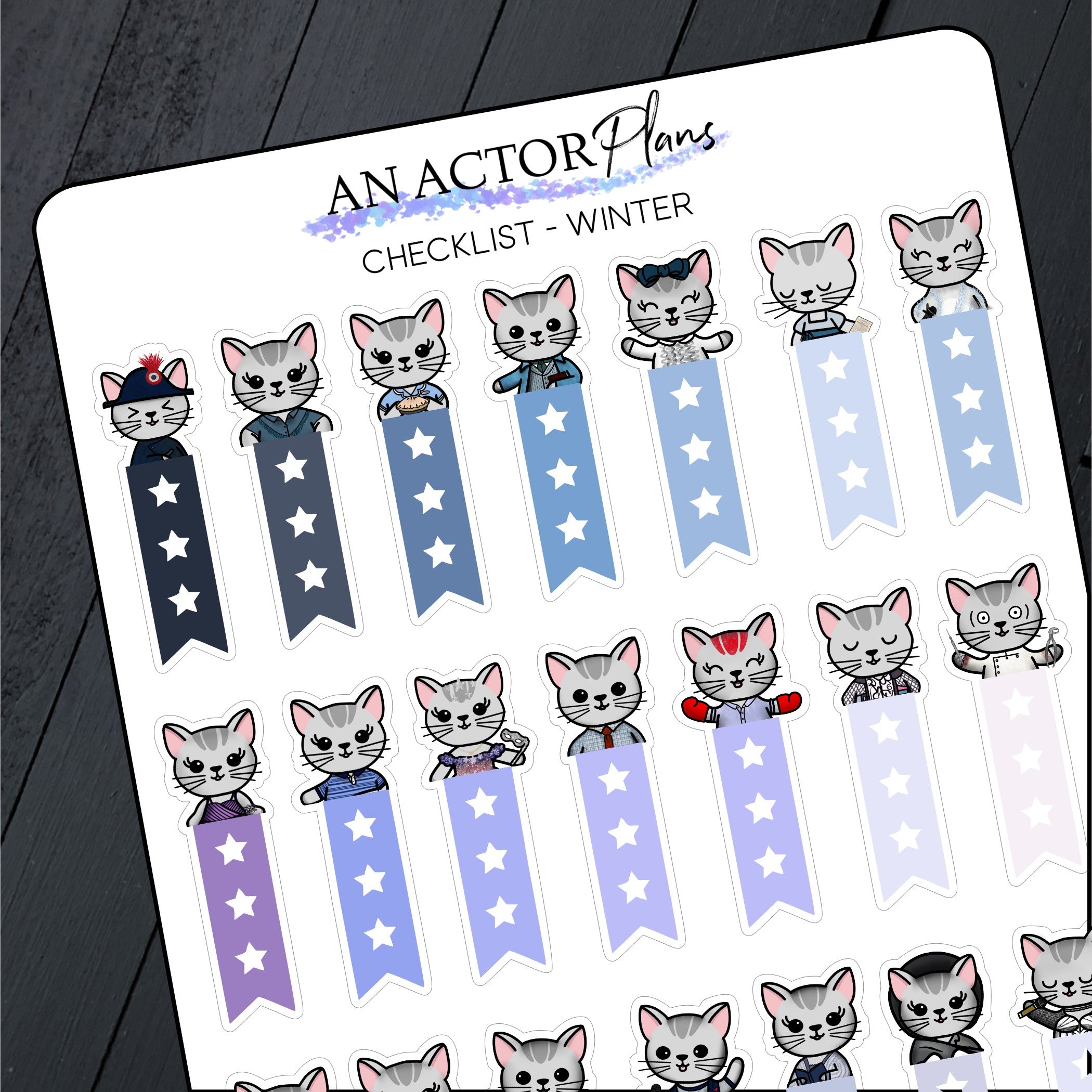 Winter // Checklist // Sticker Sheet – An Actor Plans