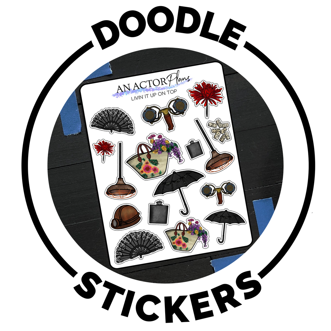 BROADWAY DOODLE PLANNER STICKERS