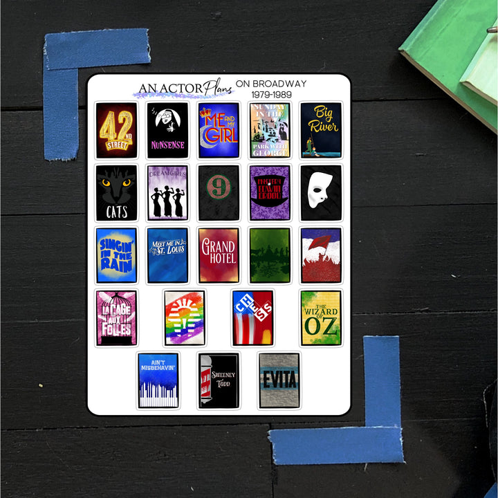 On Broadway 1979 - 1989 // Posters // Sticker Sheet