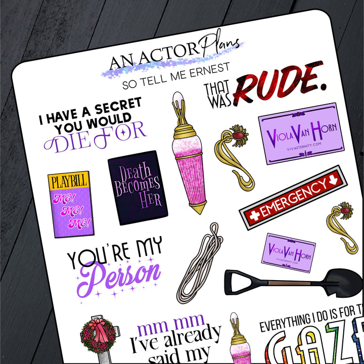 So Tell Me Ernest.. // Doodle // Sticker Sheet