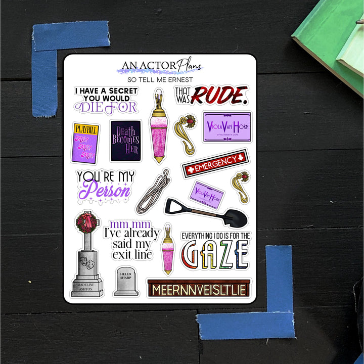 So Tell Me Ernest.. // Doodle // Sticker Sheet