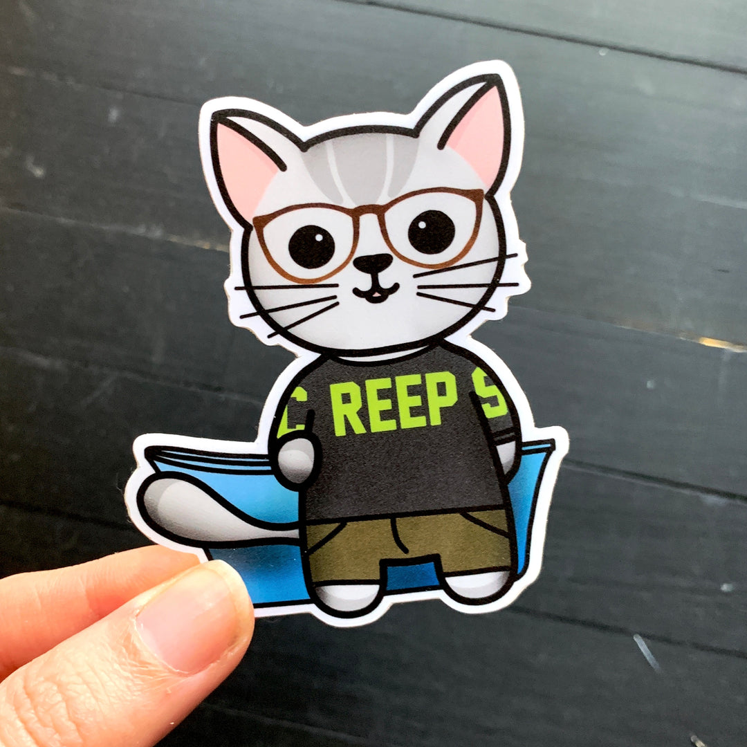 Be Meow Chill // Mabel // Die Cut Stickers
