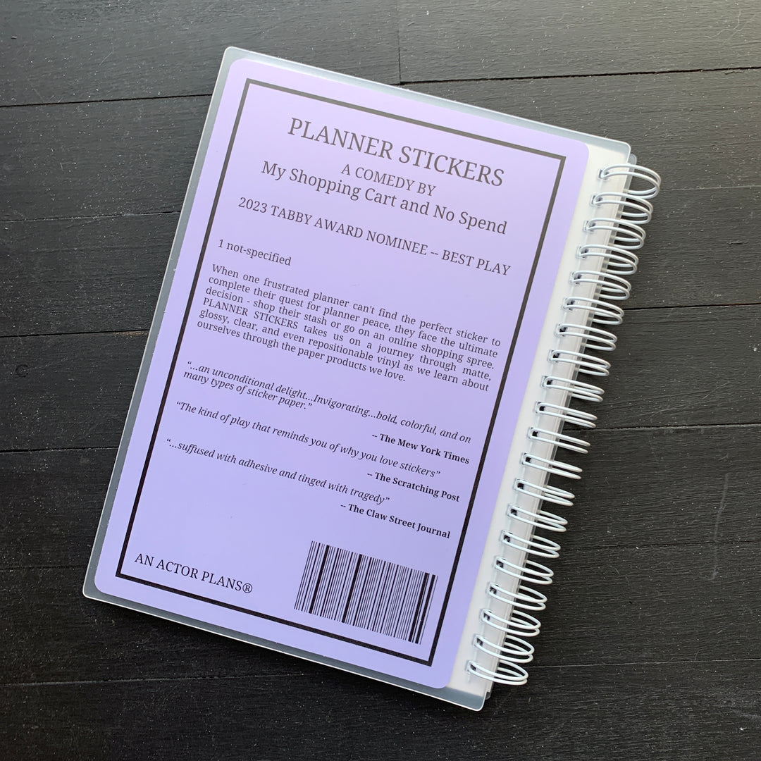 Planner Sticker Script // Reusable Sticker Book
