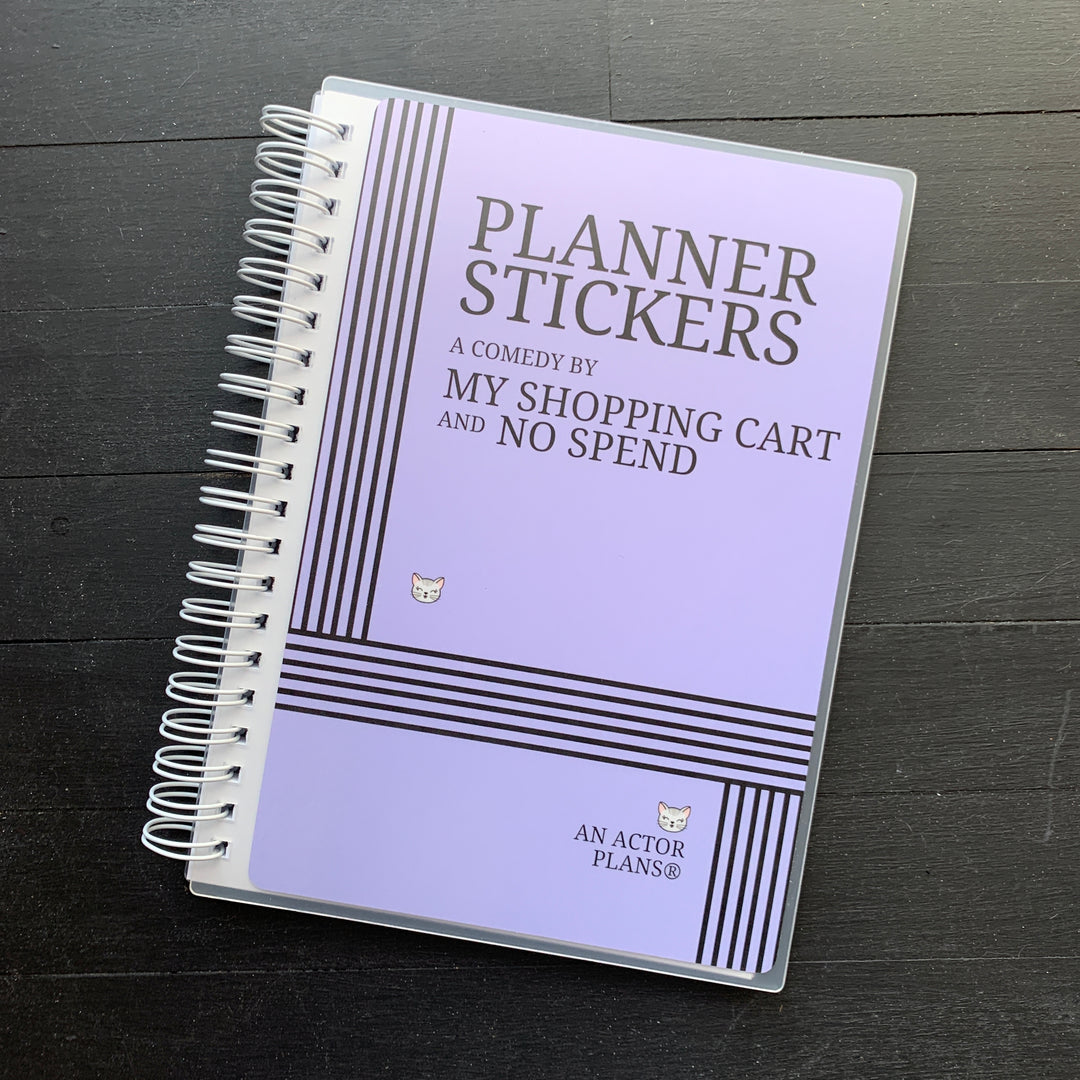 Planner Sticker Script // Reusable Sticker Book – An Actor Plans