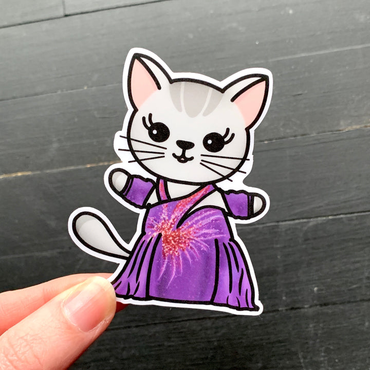 Death Becomes Purr // Mabel // Die Cut Stickers