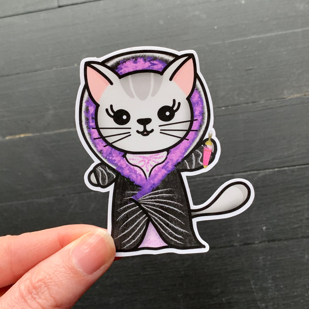 Death Becomes Purr // Mabel // Die Cut Stickers