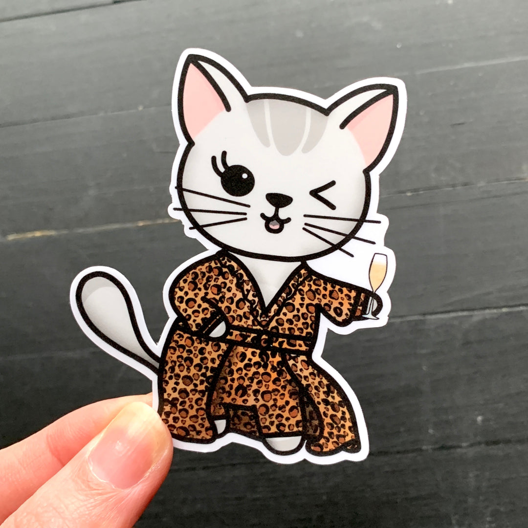 Death Becomes Purr // Mabel // Die Cut Stickers