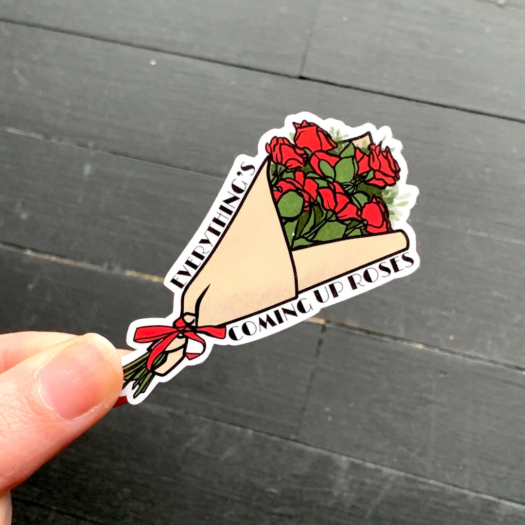 Coming Up Roses Sticker Coming up Roses // Die Cut Sticker – An Actor Plans