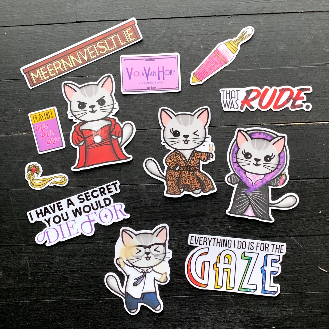 Death Becomes Purr // Vinyl Sticker Pack
