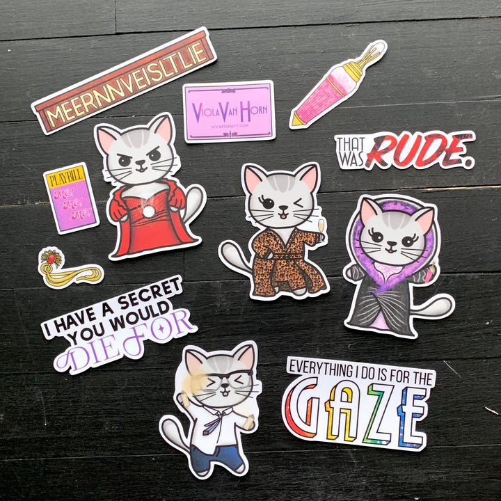 Death Becomes Purr // Vinyl Sticker Pack