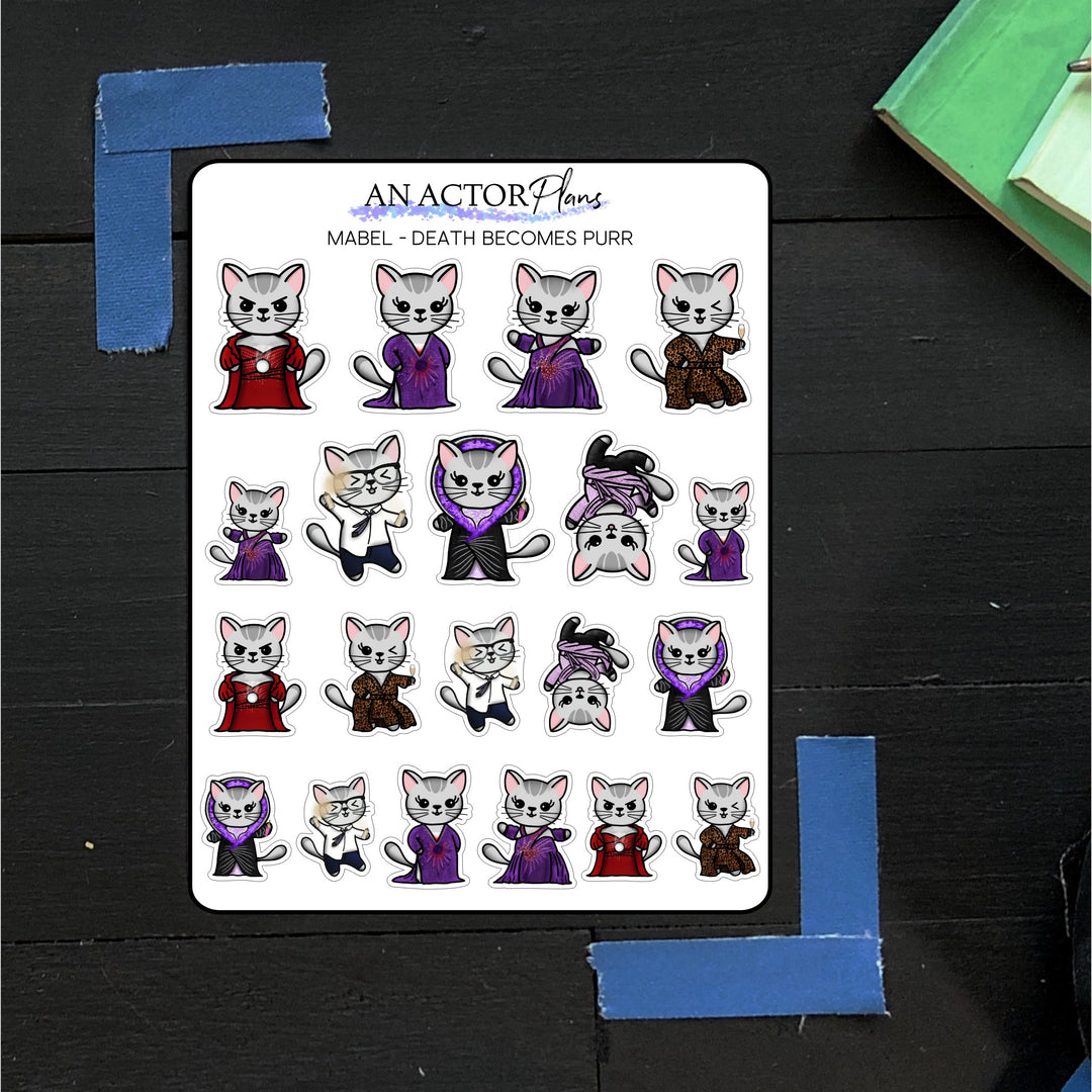 Death Becomes Purr // Mabel // Sticker Sheet