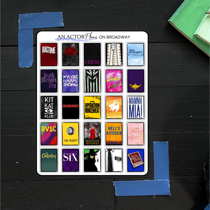 On Broadway // Posters // Sticker Sheet