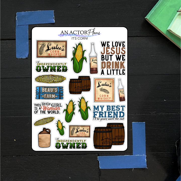 It's Corn! // Doodle // Sticker Sheet