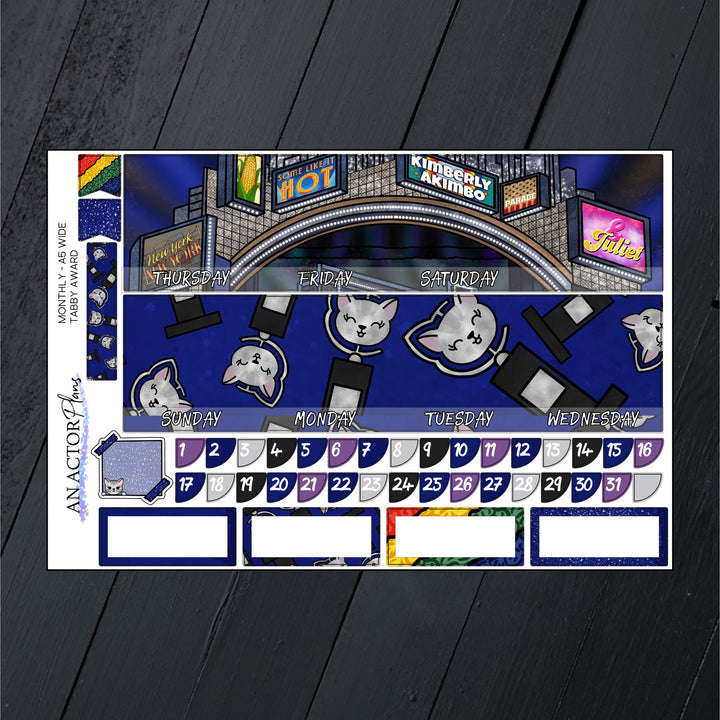 3rd Annual Tabby Awards // Monthly Kit // 3 Formats