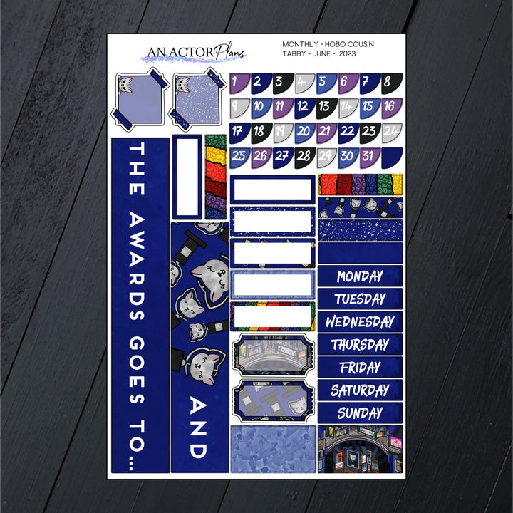 3rd Annual Tabby Awards // Monthly Kit // 3 Formats