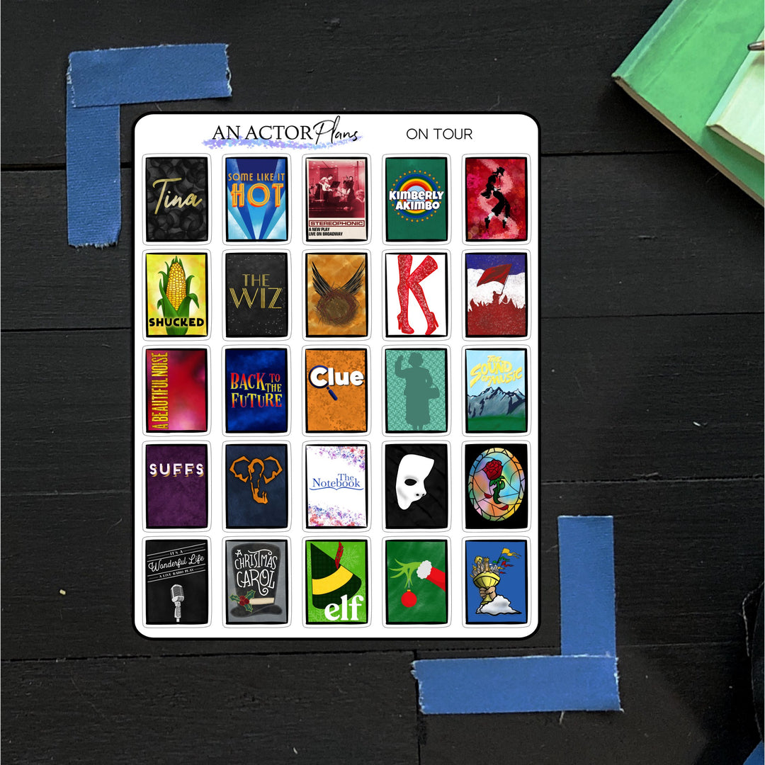 On Tour // Posters // Sticker Sheet