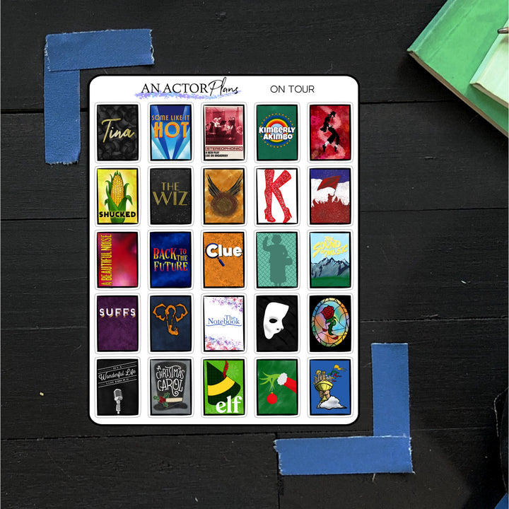 On Tour // Posters // Sticker Sheet