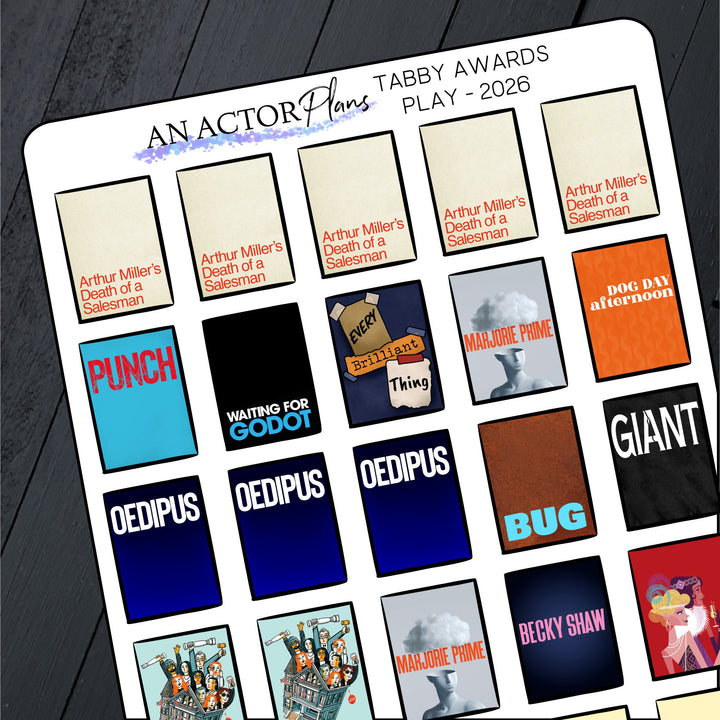 Tabby Awards 2026 // Play // Posters // Sticker Sheet