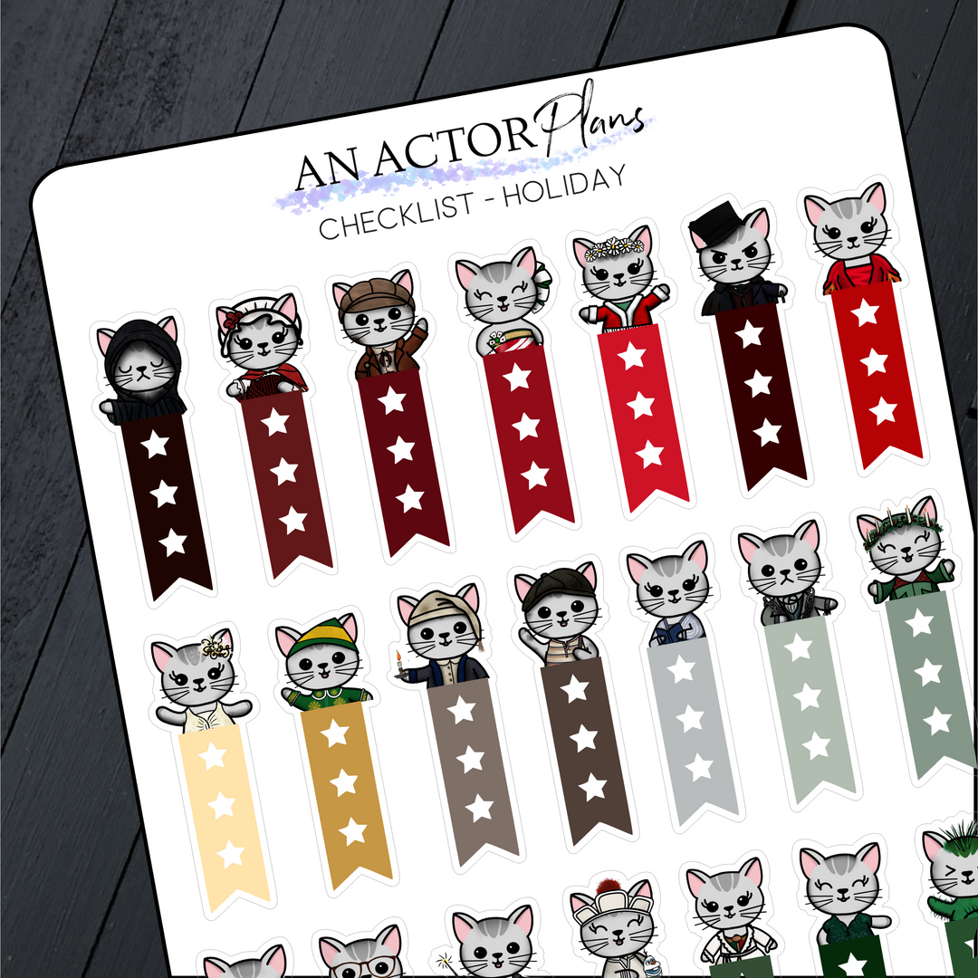 Holiday // Checklist // Sticker Sheet – An Actor Plans