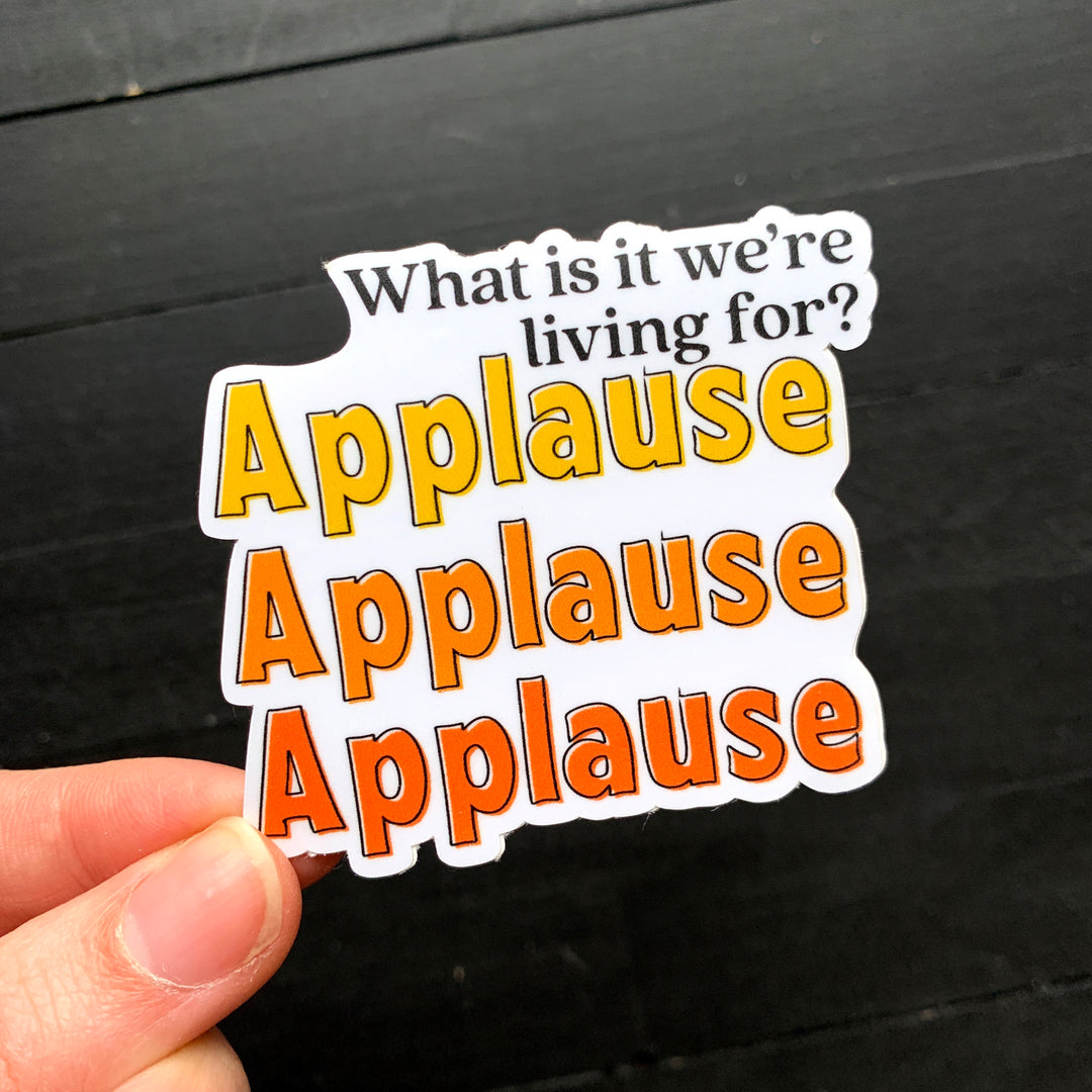 Applause // Die Cut Sticker