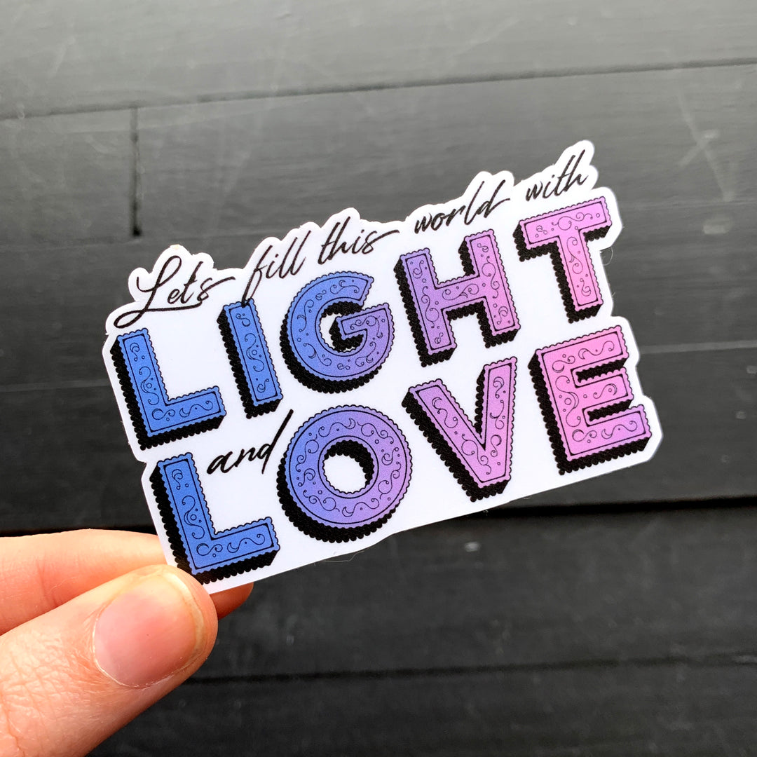 Light & Love // Die Cut Sticker
