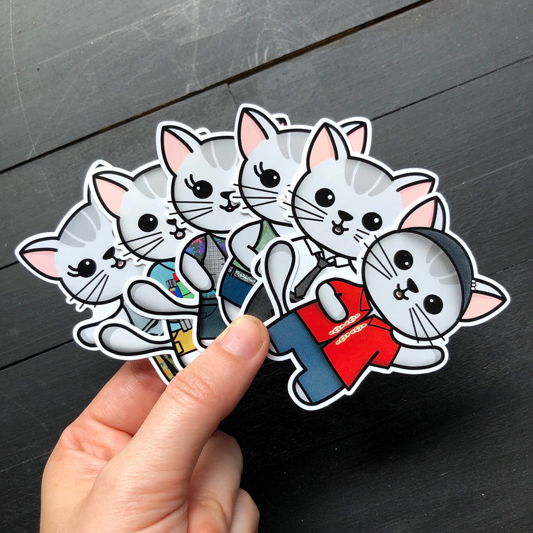 Eat The Mice // Mabel // Die Cut Sticker Pack