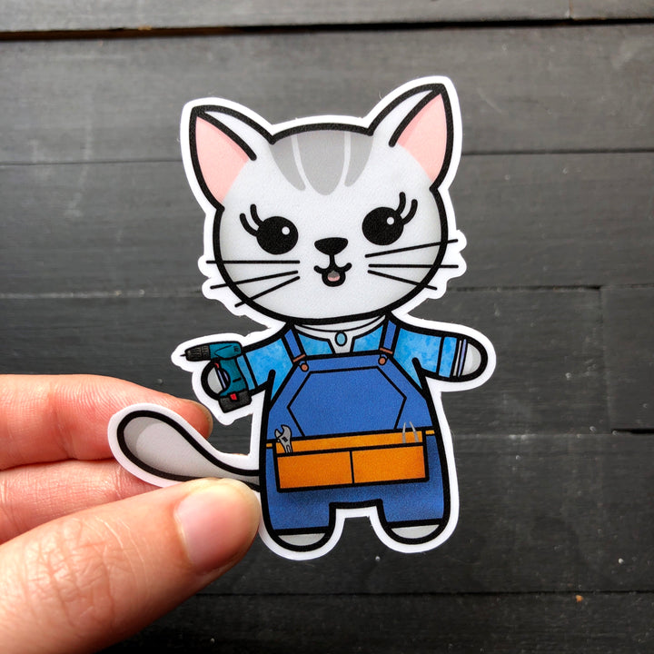 Meow-Ma Mia // Mabel // Die Cut Stickers
