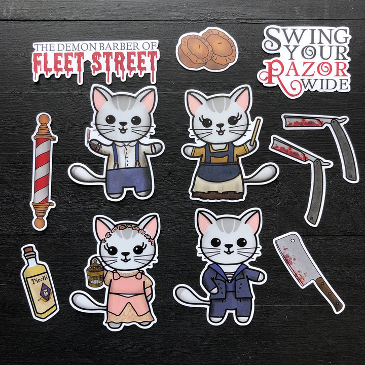 Sweeney Pawed // Vinyl Sticker Pack