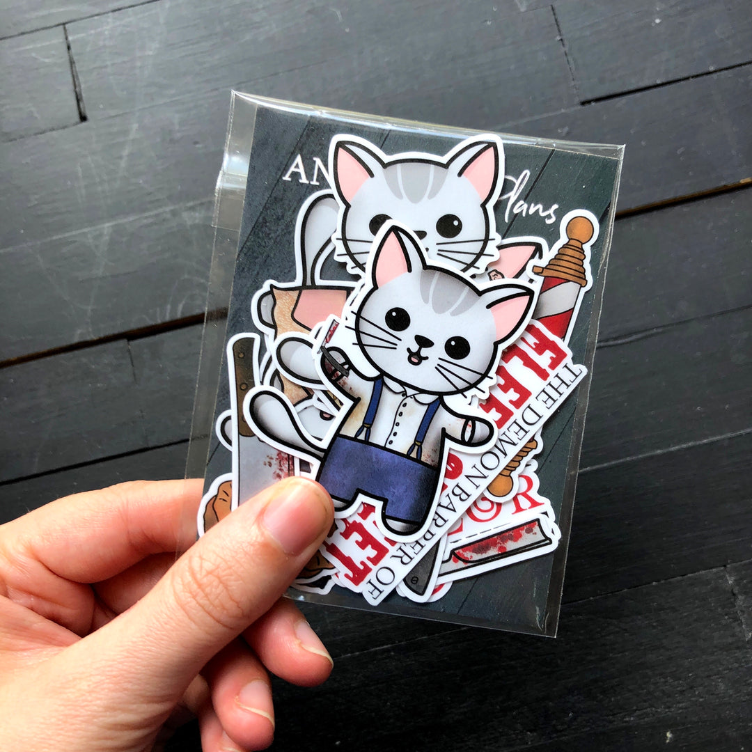 Sweeney Pawed // Vinyl Sticker Pack