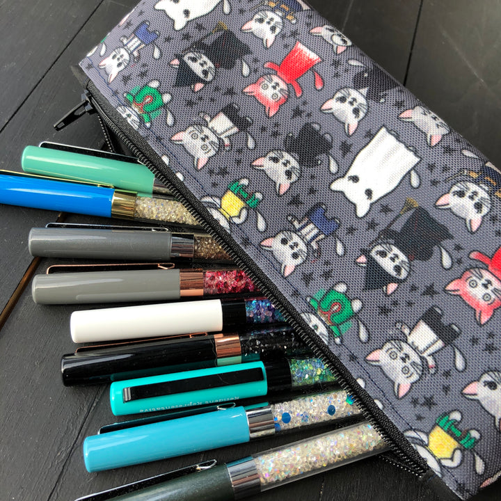 Halloween // Gray // Pencil Pouch