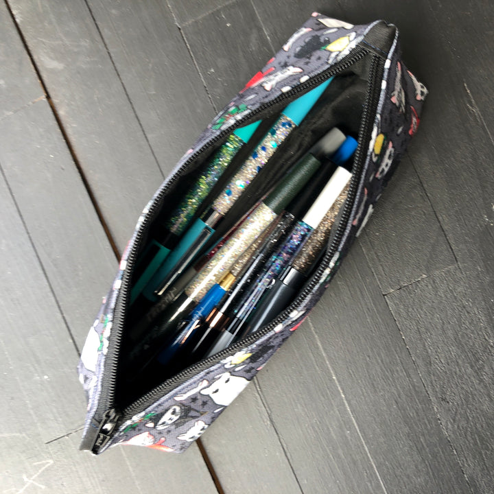 Halloween // Gray // Pencil Pouch