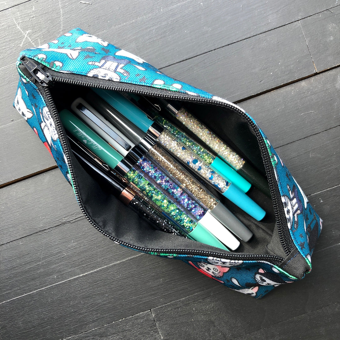 Halloween // Teal // Pencil Pouch