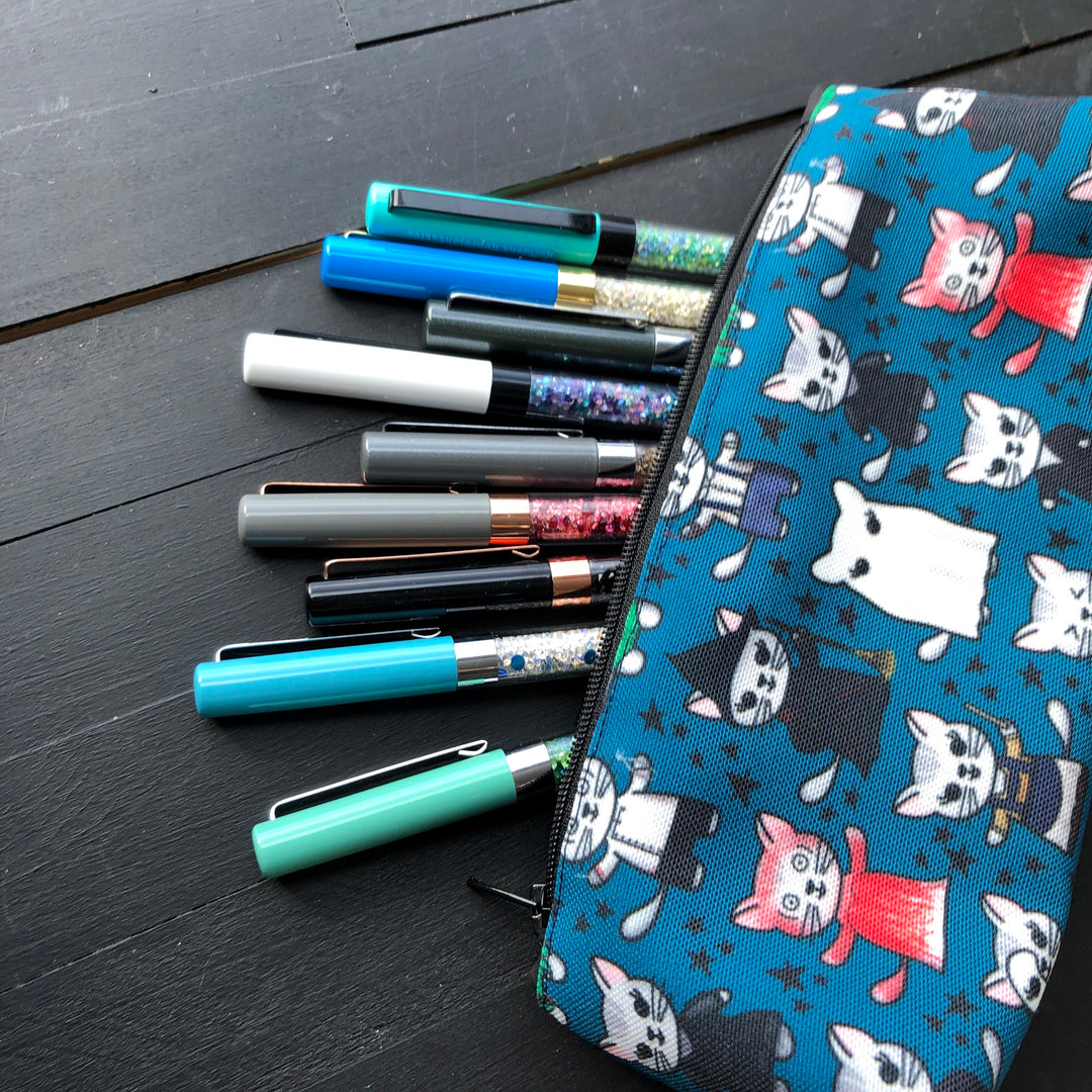 Halloween // Teal // Pencil Pouch