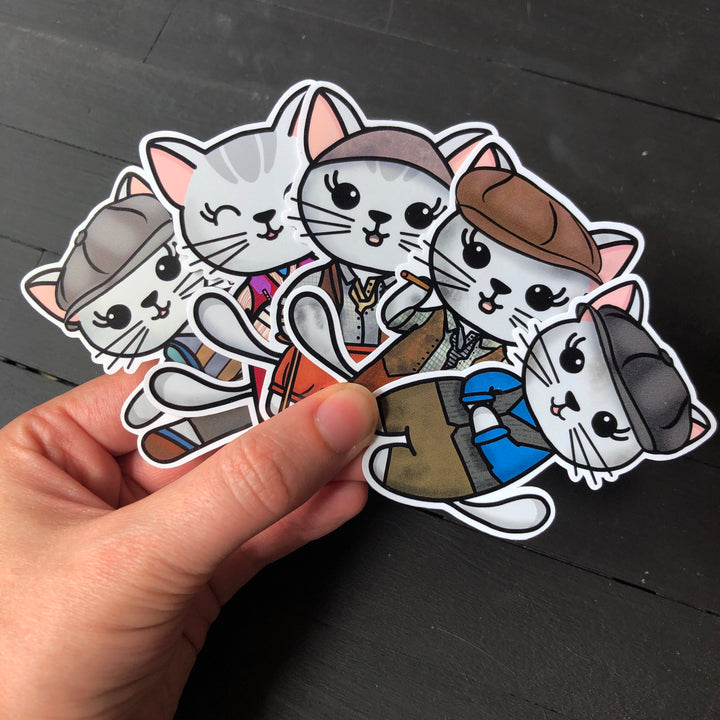Meow-sies // Mabel // Die Cut Stickers