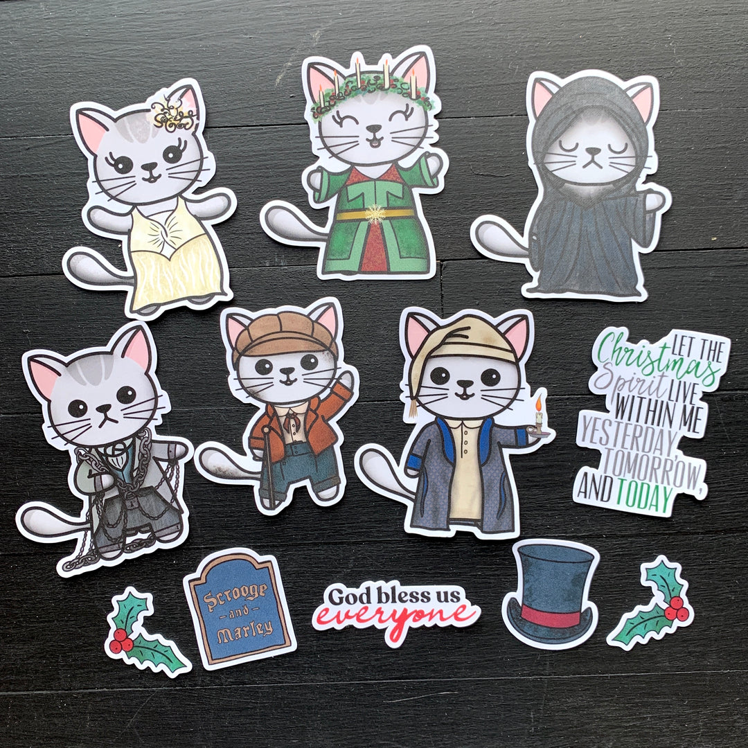 Christmas Carol // Vinyl Sticker Pack