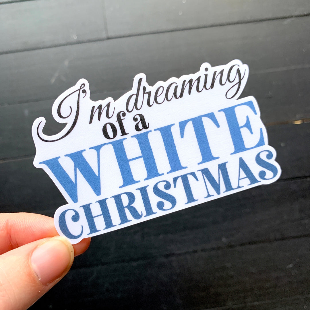 White Christmas // Die Cut Sticker