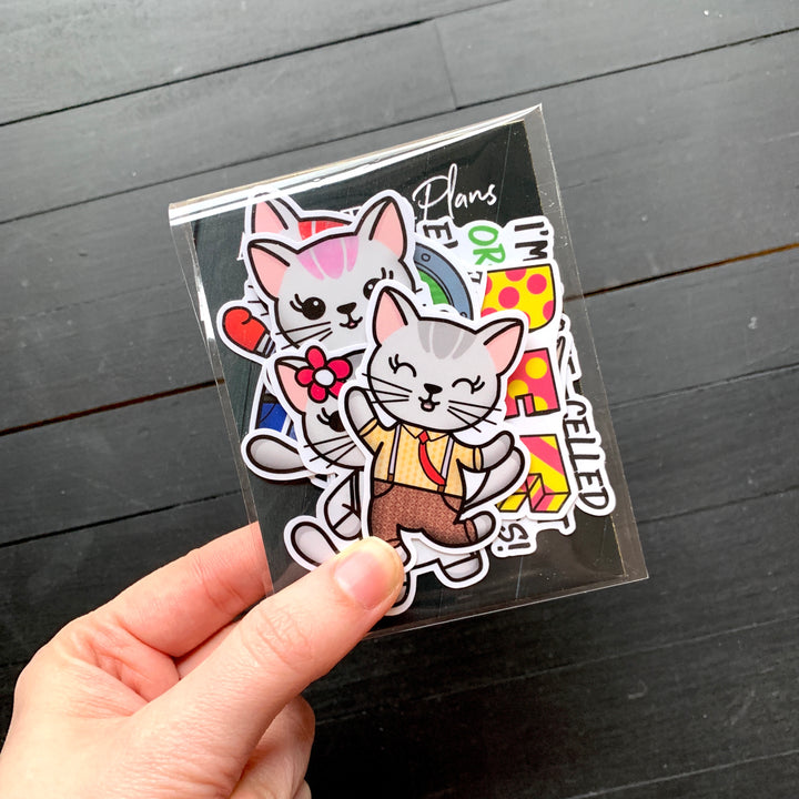 Just a Simple Cat // Vinyl Sticker Pack