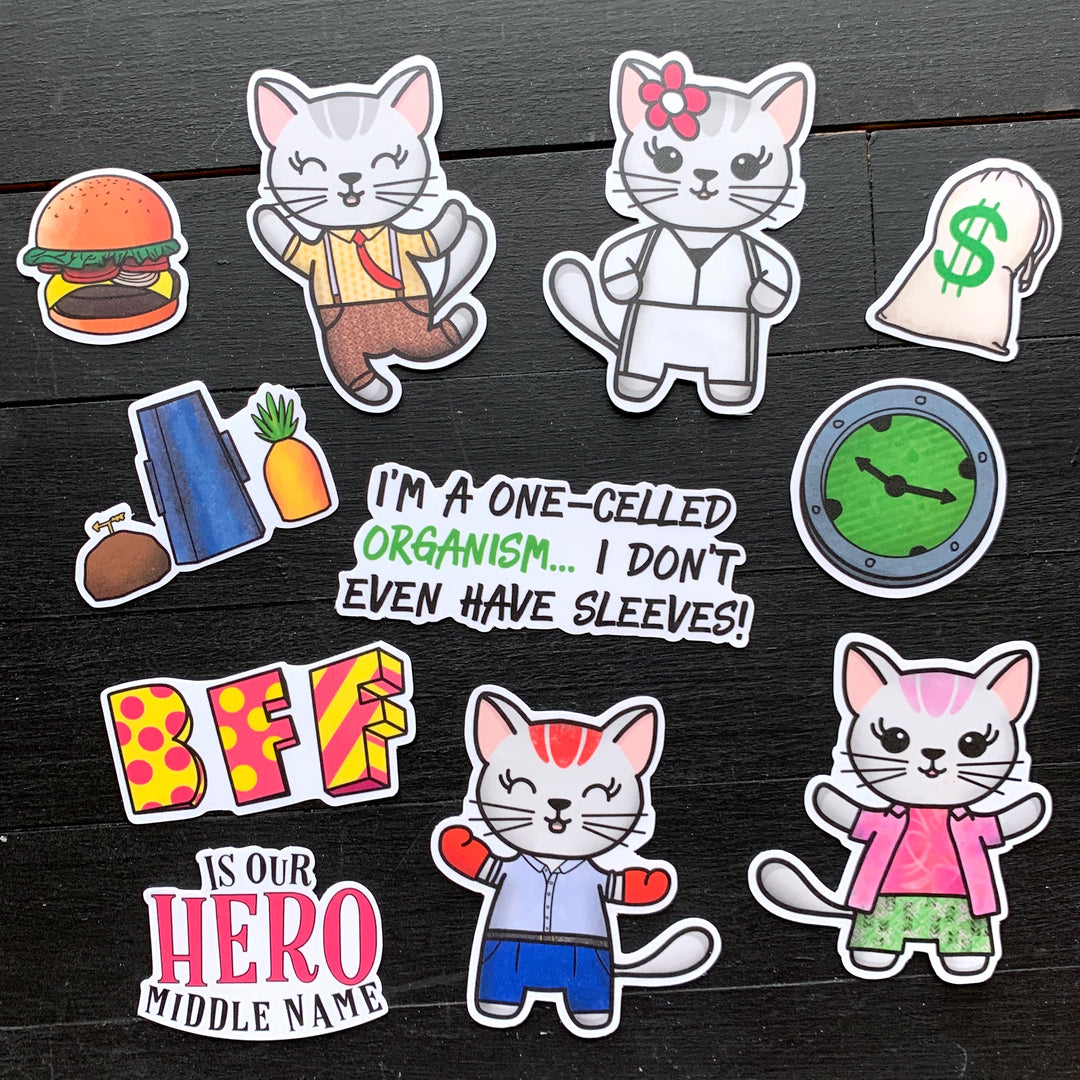 Just a Simple Cat // Vinyl Sticker Pack